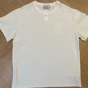 Ami Classic White Short Sleeve Tee